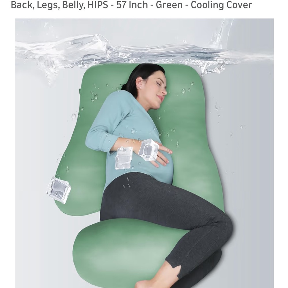 Green Cooling Body Pillow pregnancy